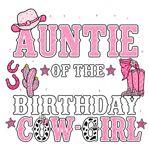 Birthday Cow-Girl -T-shirt