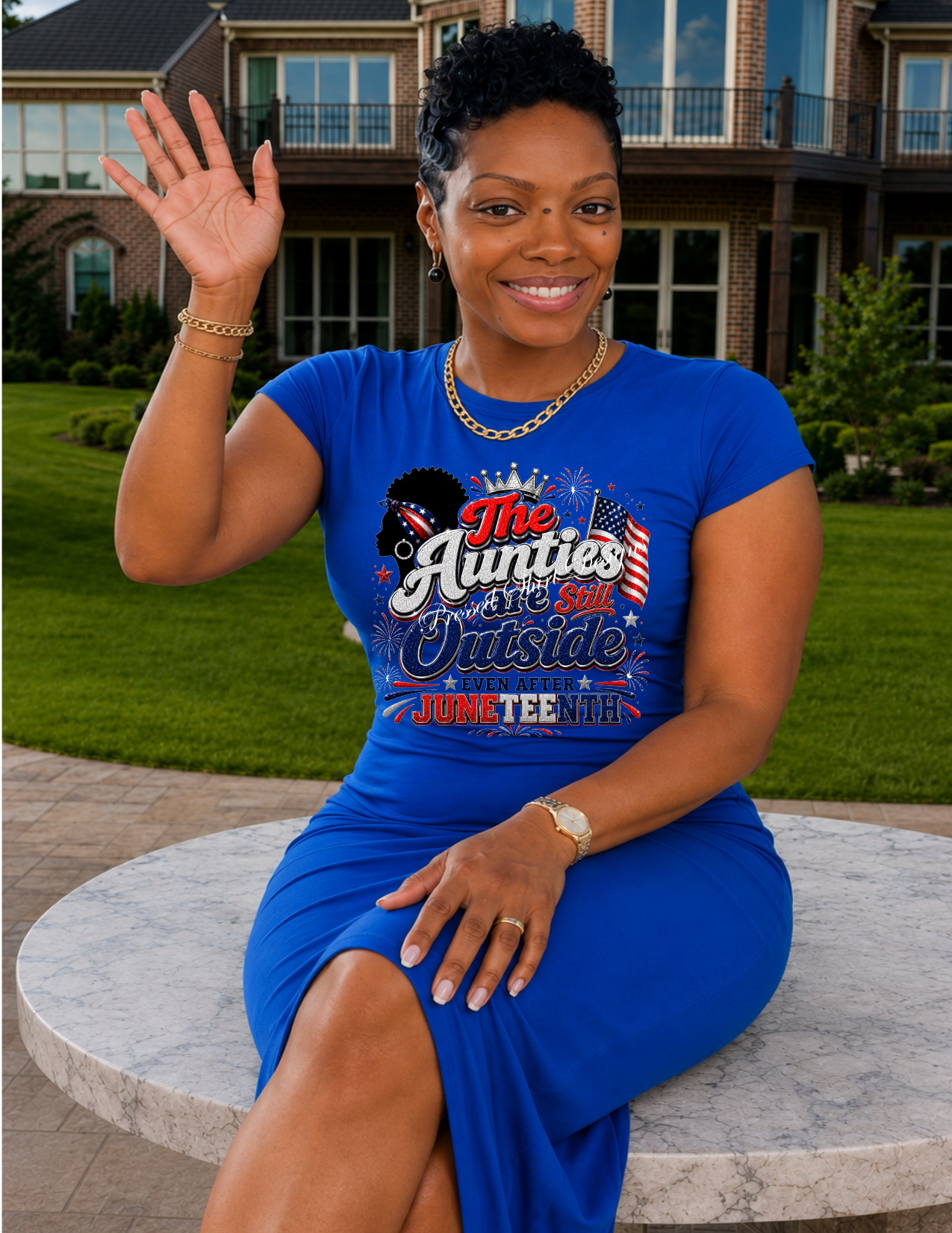 Aunties Still Outside- T-shirt