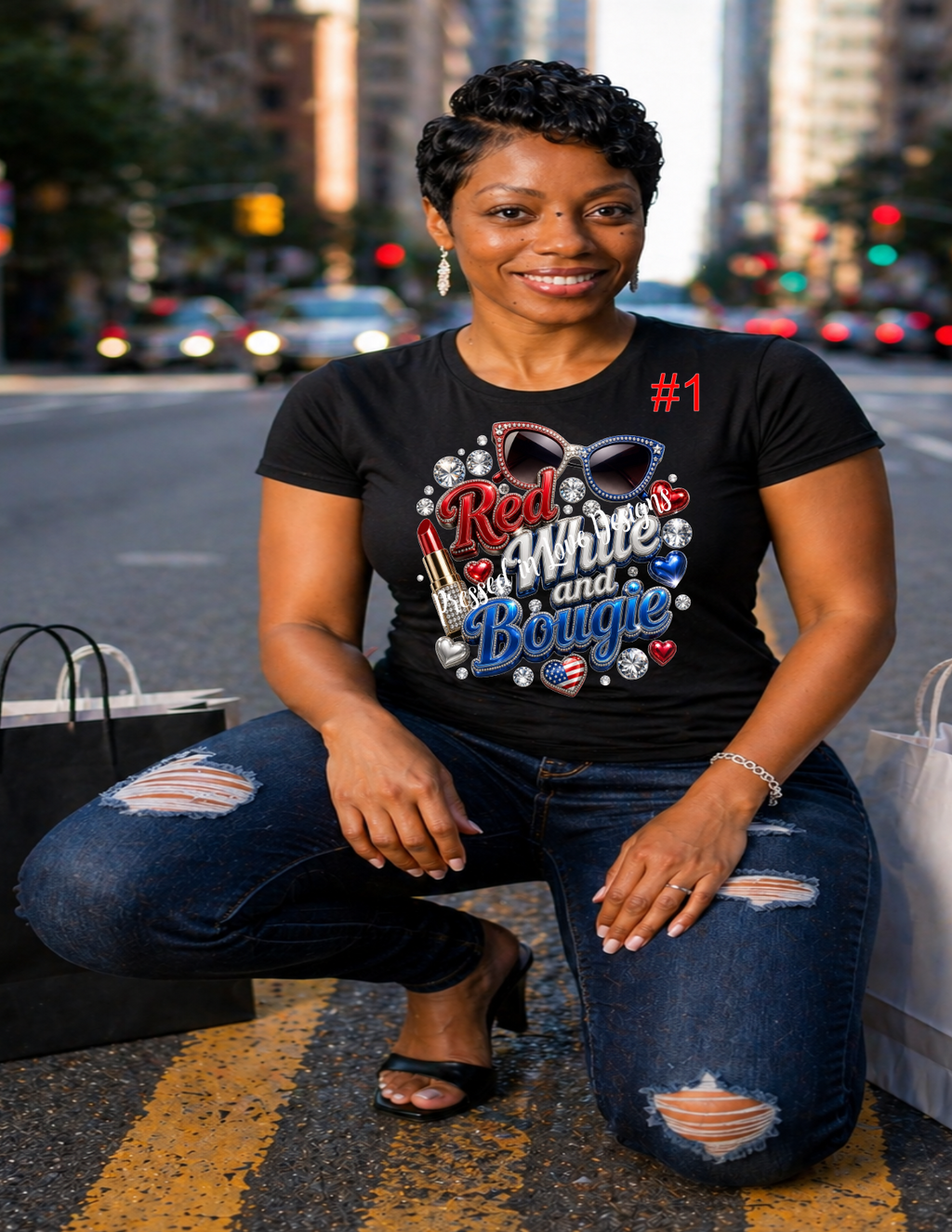 Red White Bougie-T-shirt