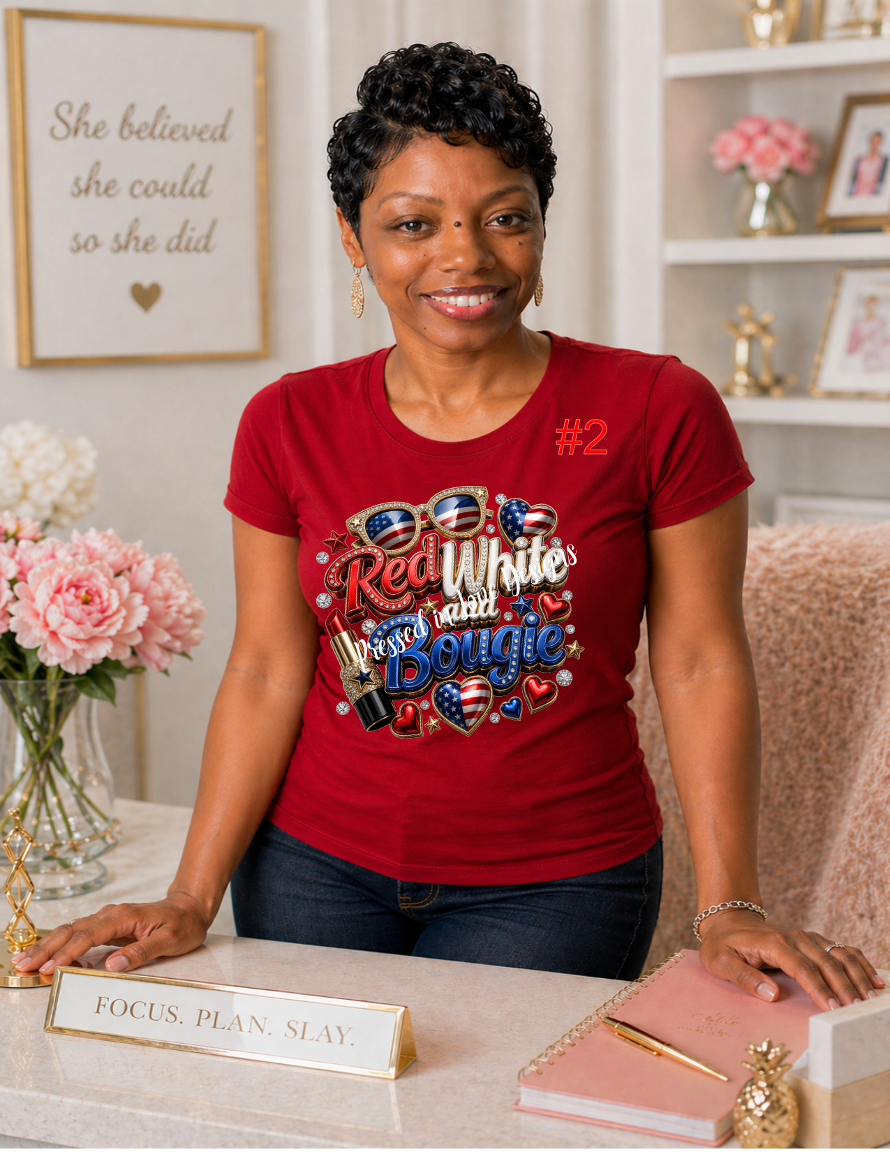 Red White Bougie-T-shirt