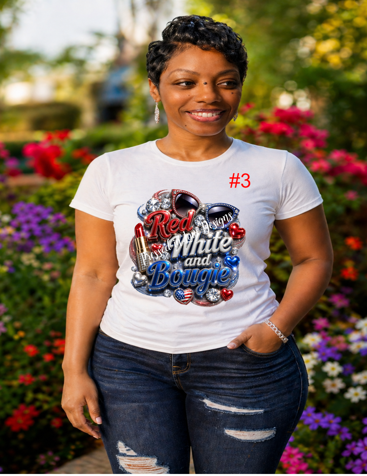 Red White Bougie-T-shirt