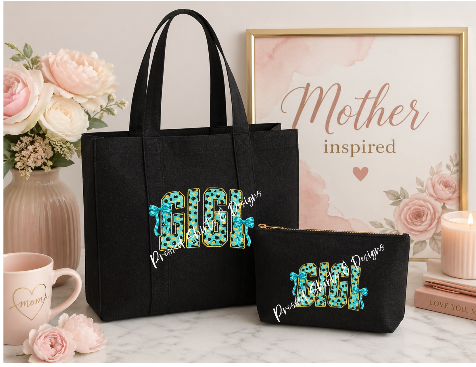 Mother Inspired Tote Bag w/ pouch