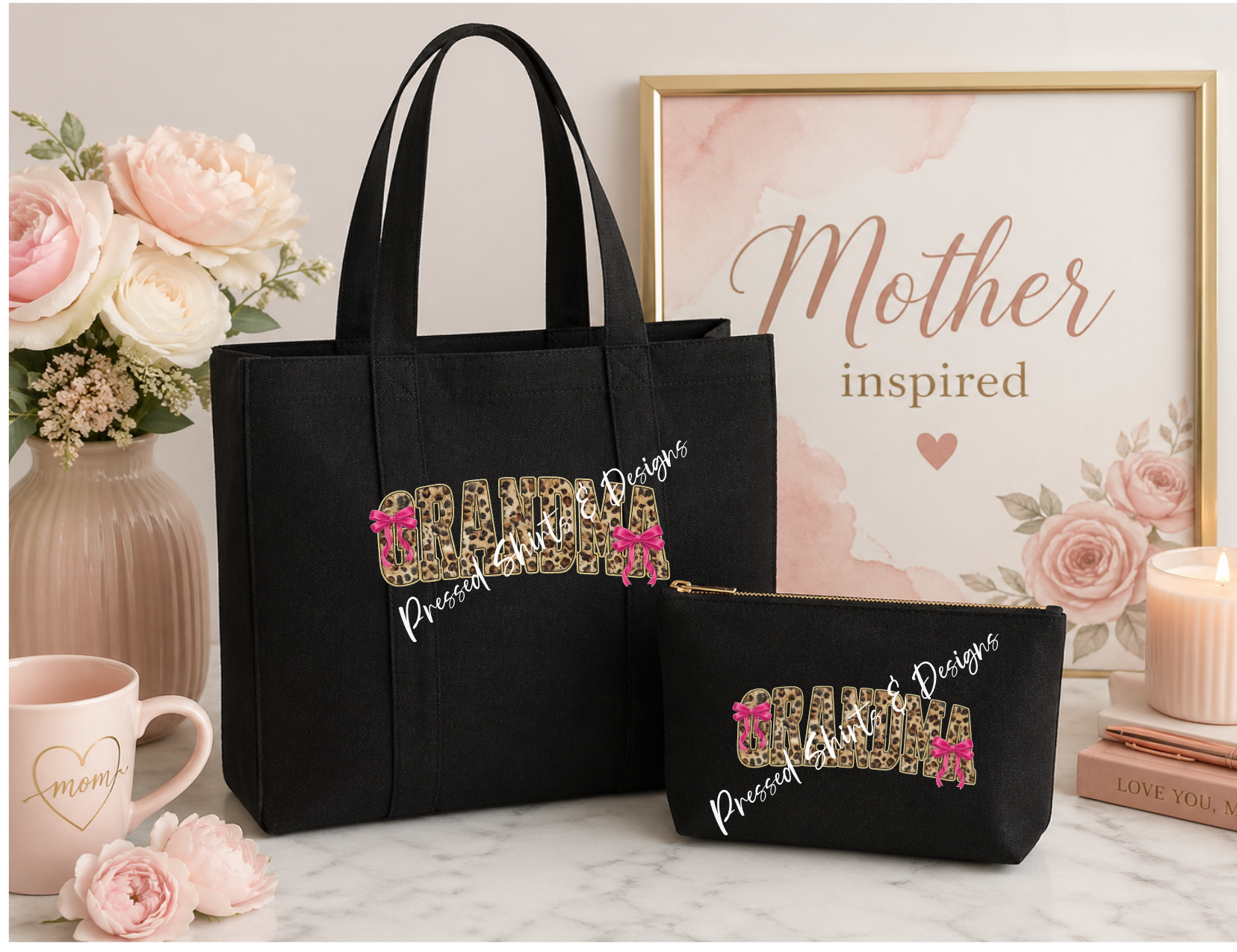 Mother Inspired Tote Bag w/ pouch