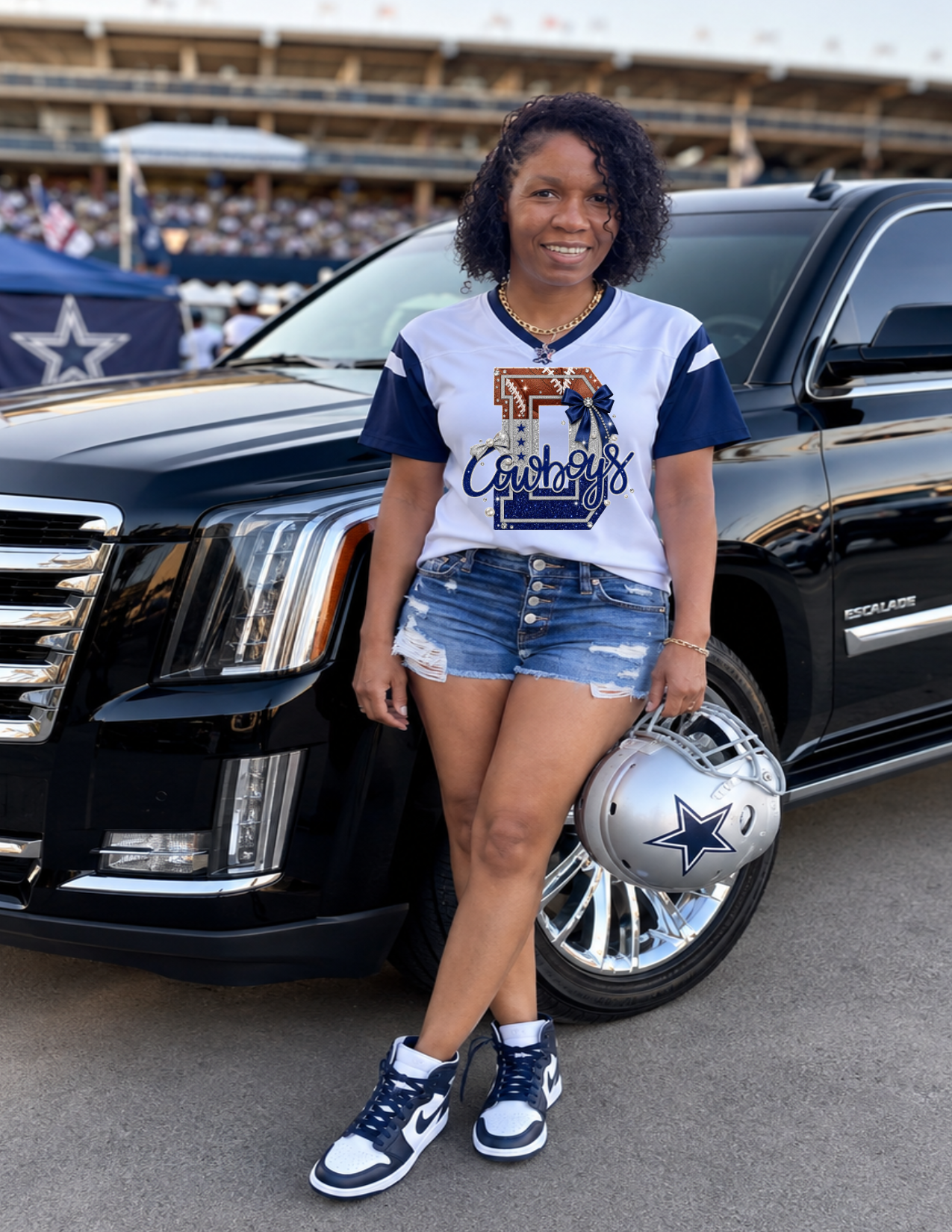 Cowboys Collegiate "D"-T-shirt