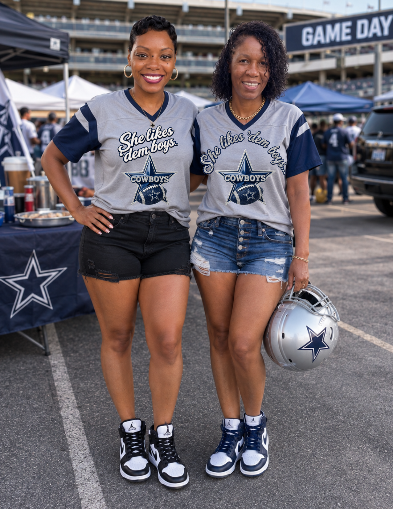 She Likes Dem Boys-Cowboys-T-shirt