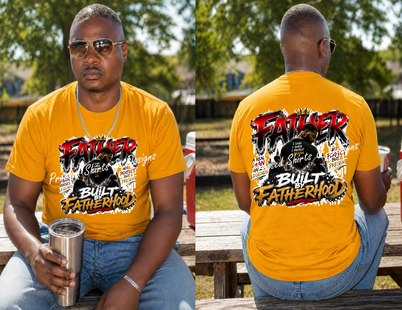Built by Fatherhood-T-shirt