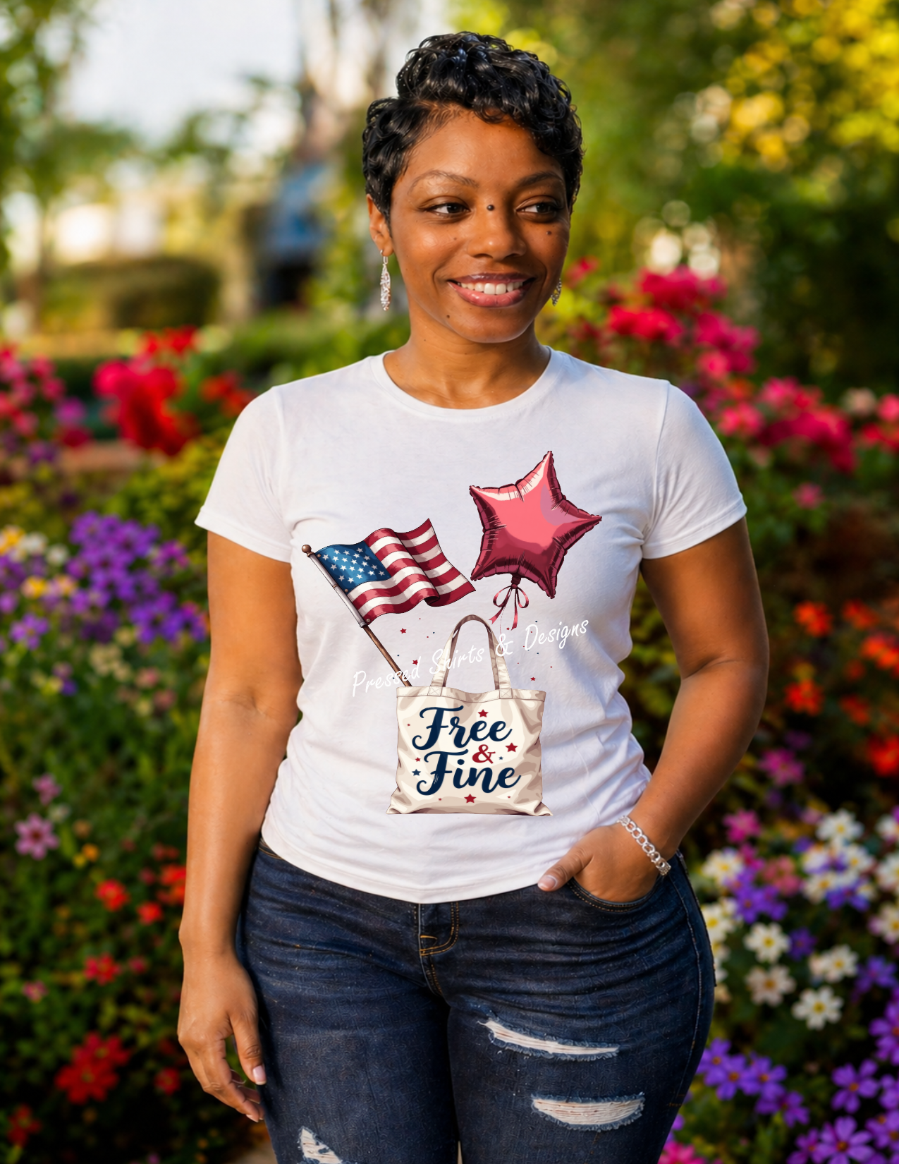 Free & Fine-T-shirt