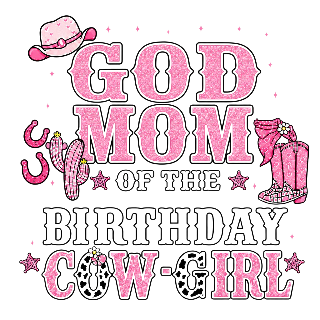 Birthday Cow-Girl -T-shirt