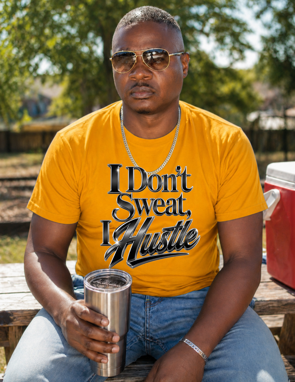I Don't Sweat. I Hustle-T-shirt