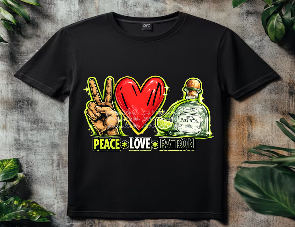 Peace Love Alcohol-T-shirt