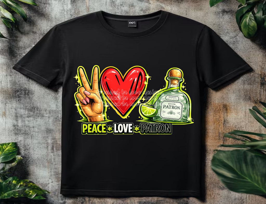 Peace Love Alcohol-T-shirt