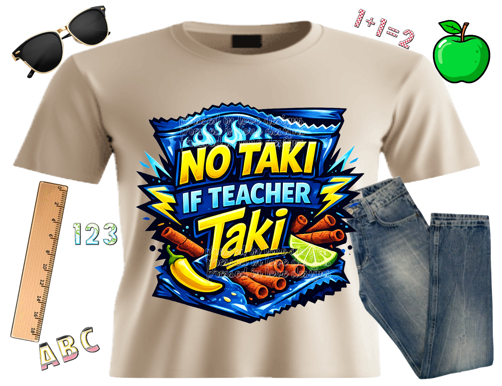 No Taki-Teacher T-shirt