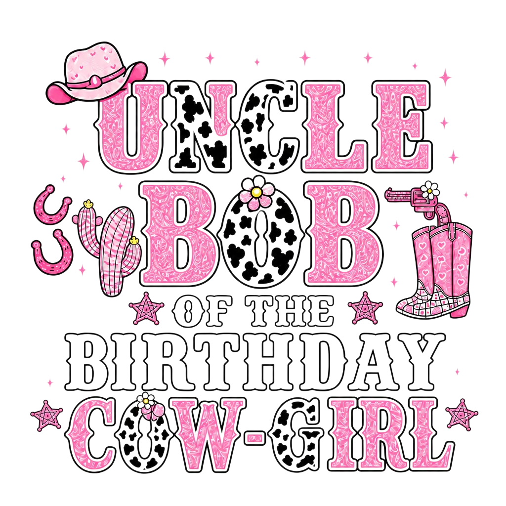 Birthday Cow-Girl -T-shirt
