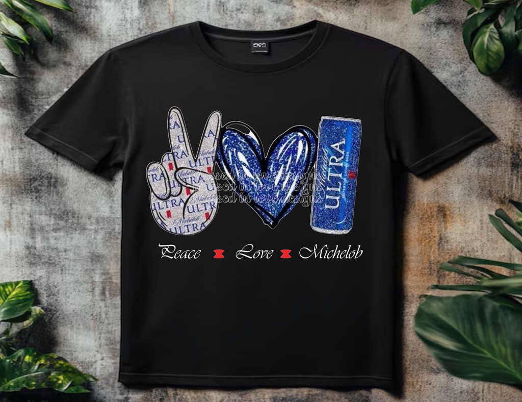 Peace Love Alcohol-T-shirt