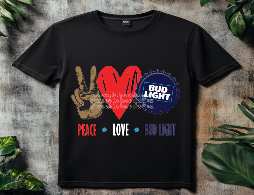 Peace Love Alcohol-T-shirt