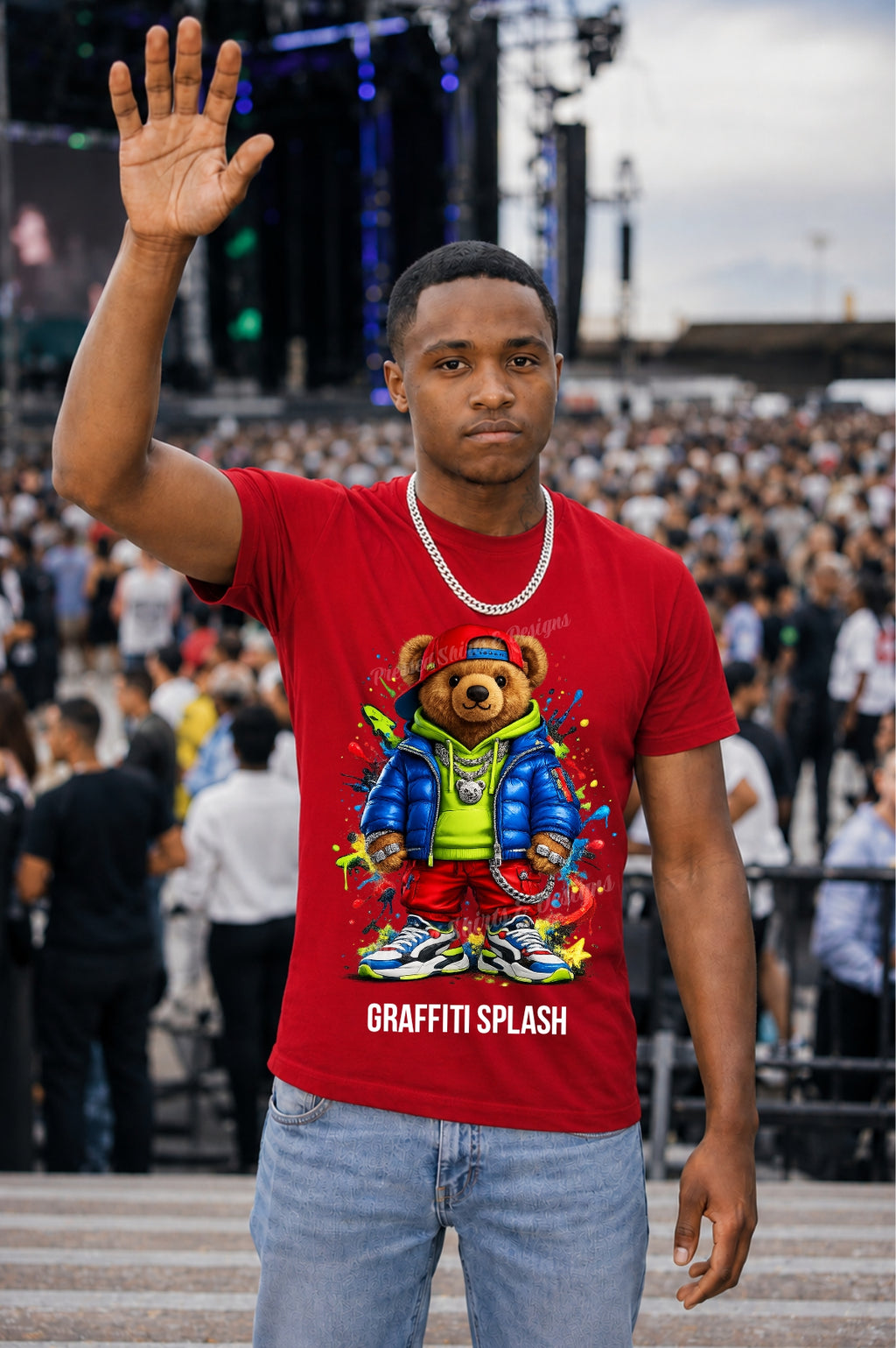 Graffiti Bear-T-shirt