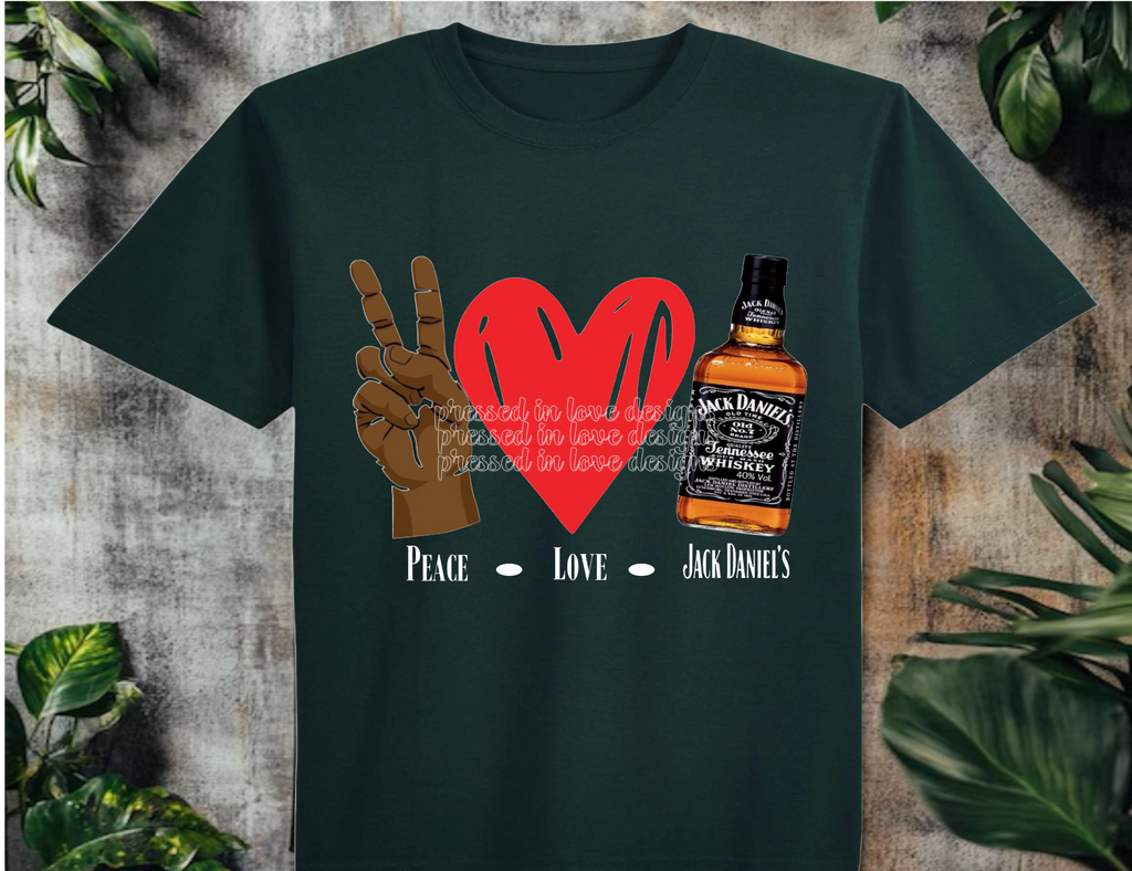 Peace Love Alcohol-T-shirt